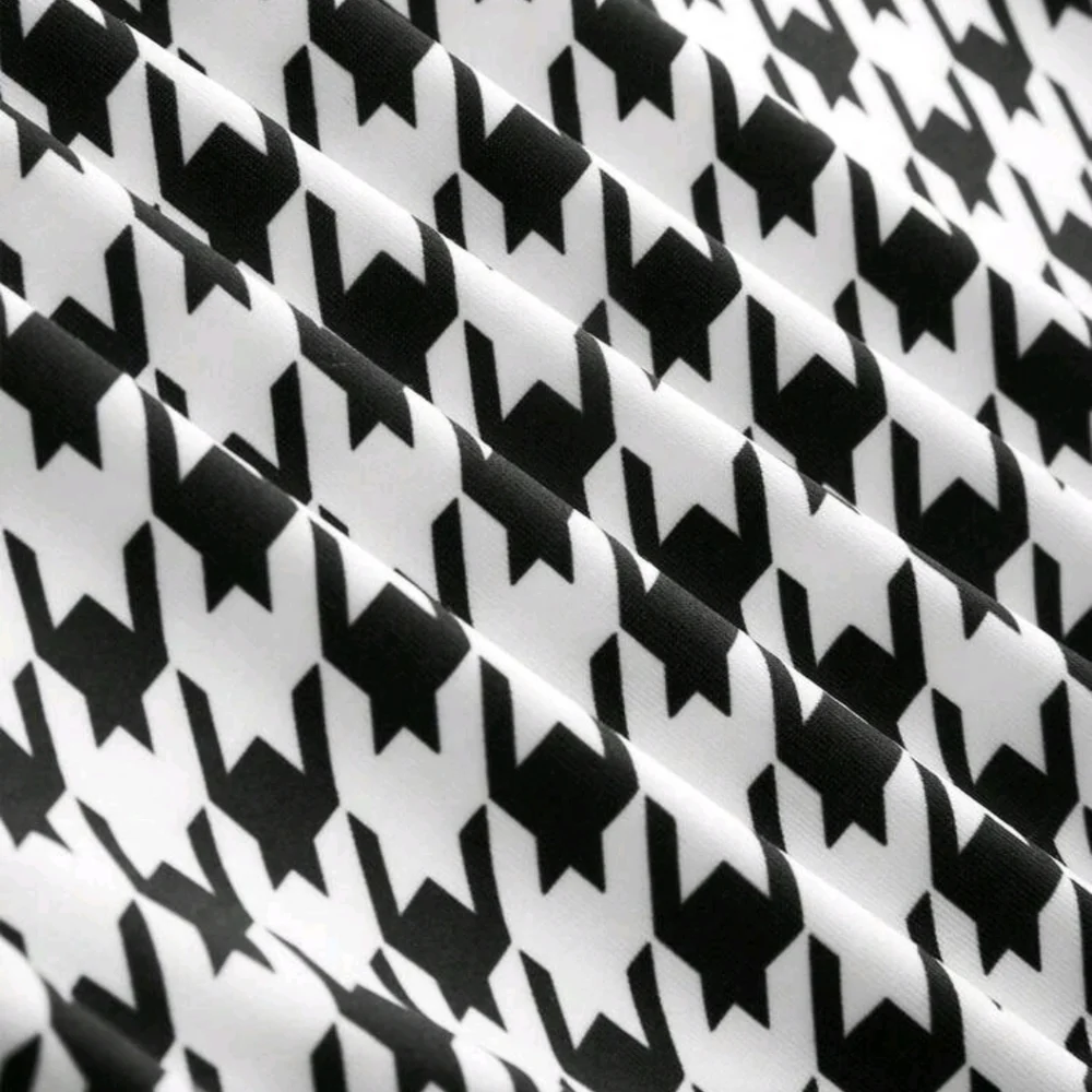 Black and White Houndstooth Dress and Jacket Set - Picture 5 of 8